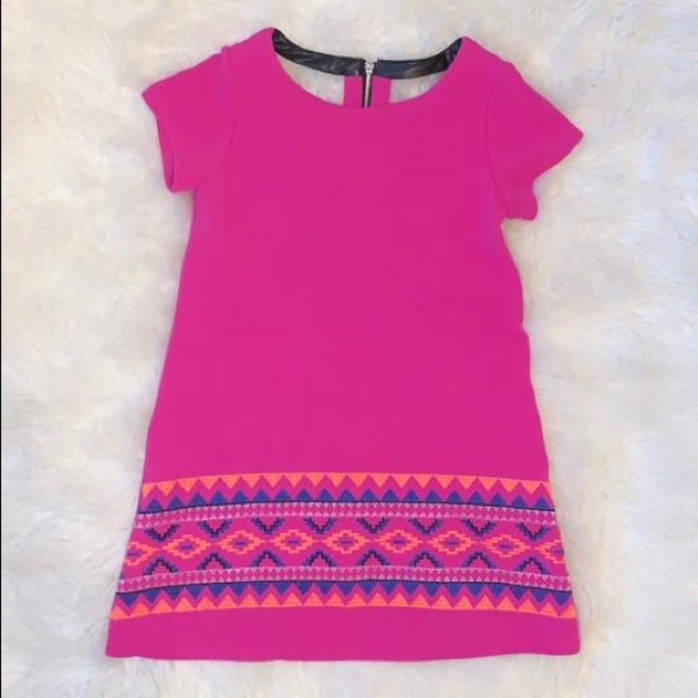 Pink aztec print top